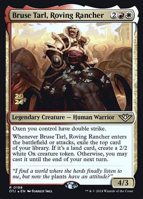 Bruse Tarl, Roving Rancher from Outlaws of Thunder Junction Promos (Rare)