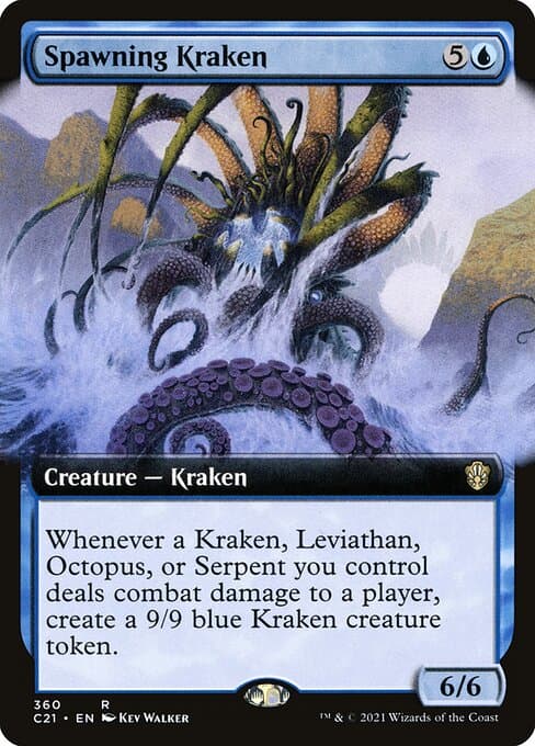 Spawning Kraken from Commander 2021 (Rare)