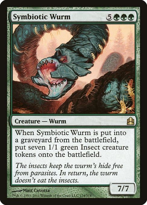 Symbiotic Wurm from Commander 2011 (Rare)