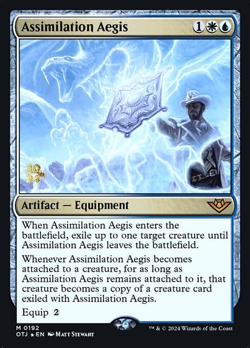 Assimilation Aegis from Outlaws of Thunder Junction Promos (Mythic)