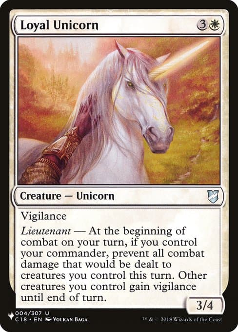 Loyal Unicorn from The List (Uncommon)