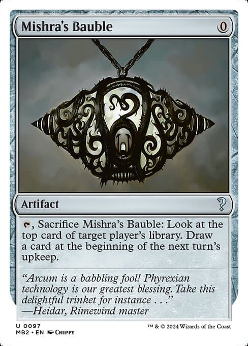 Mishra's Bauble from Mystery Booster 2 (Uncommon)