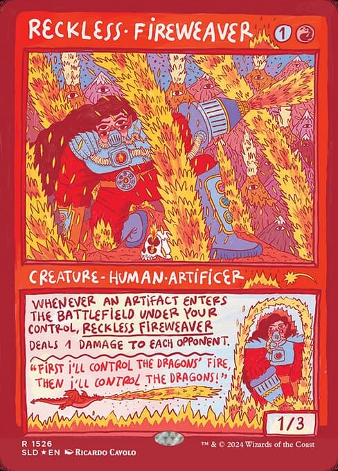 Reckless Fireweaver from Secret Lair Drop (Rare)