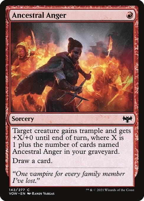 Ancestral Anger from Innistrad: Crimson Vow (Common)
