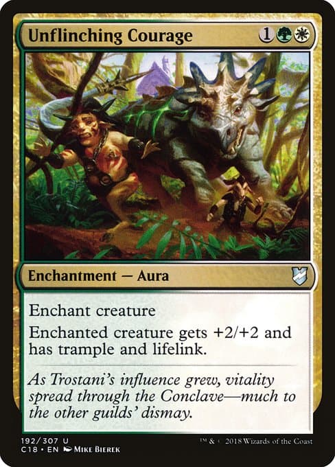 Unflinching Courage from Commander 2018 (Uncommon)