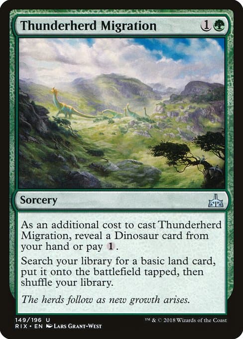 Thunderherd Migration from Rivals of Ixalan (Uncommon)
