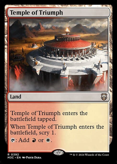 Temple of Triumph from Modern Horizons 3 Commander (Rare)