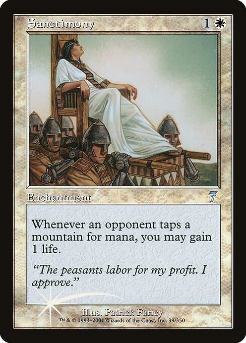 Sanctimony from Seventh Edition (Uncommon)