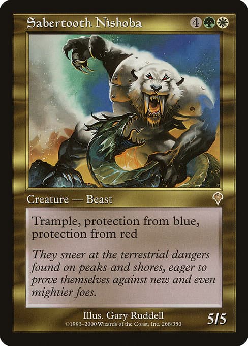 Sabertooth Nishoba from Invasion (Rare)