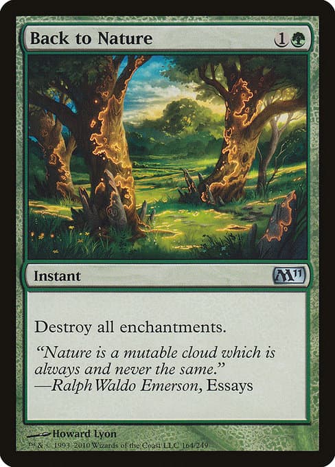 Back to Nature from Magic 2011 (Uncommon)