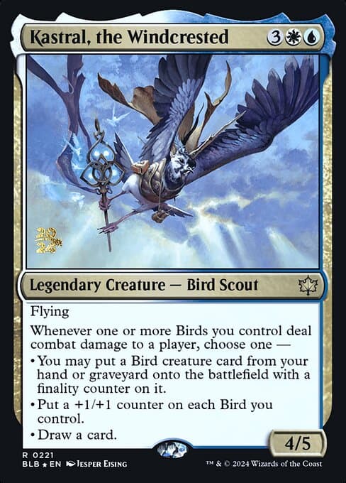 Kastral, the Windcrested from Bloomburrow Promos (Rare)