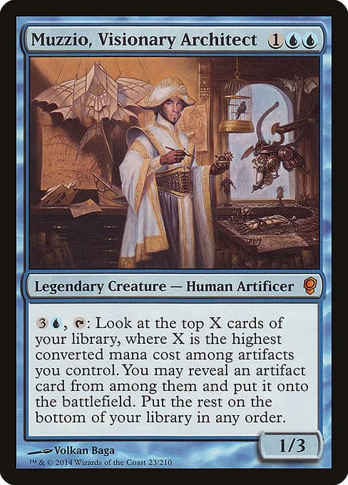 Muzzio, Visionary Architect from Conspiracy (Mythic)