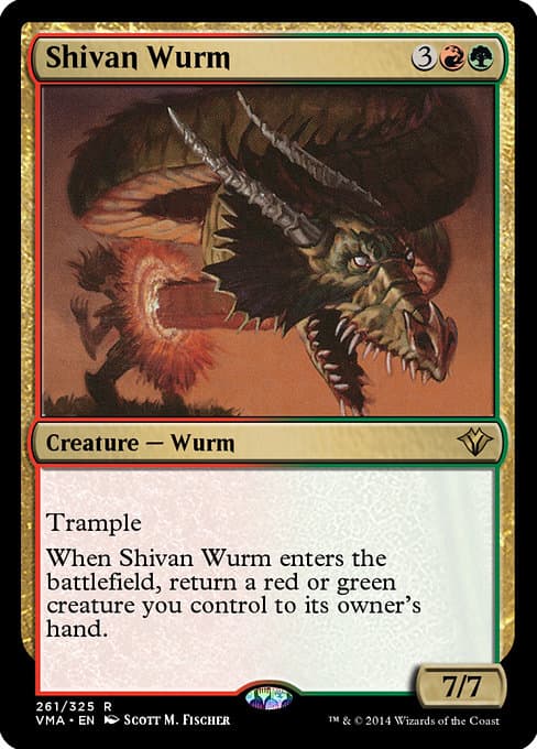 Shivan Wurm from Vintage Masters (Rare)
