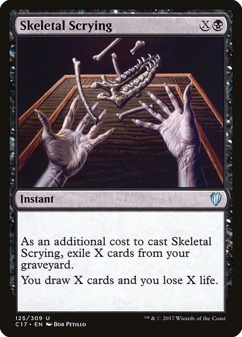 Skeletal Scrying from Commander 2017 (Uncommon)