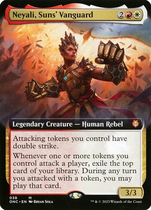 Neyali, Suns' Vanguard from Phyrexia: All Will Be One Commander (Mythic)