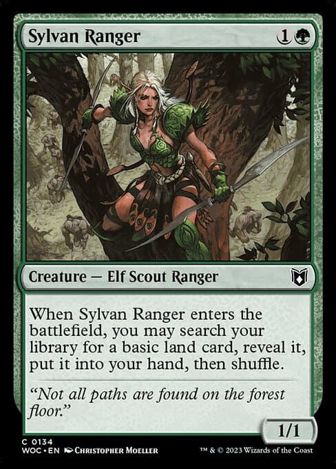 Sylvan Ranger from Wilds of Eldraine Commander (Common)