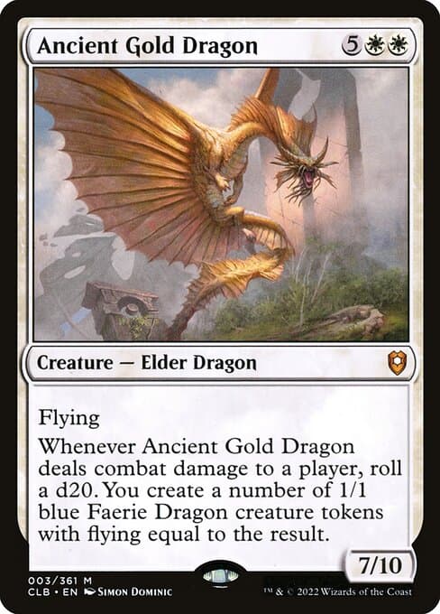 Ancient Gold Dragon from Commander Legends: Battle for Baldur's Gate (Mythic)