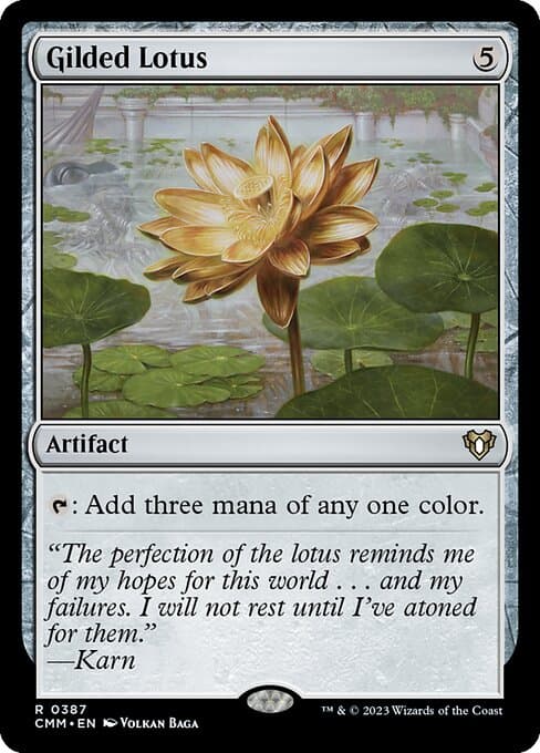 Gilded Lotus from Commander Masters (Rare)