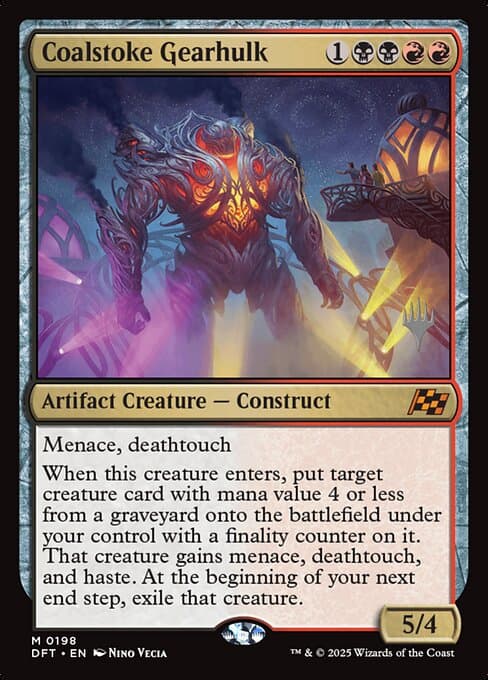 Coalstoke Gearhulk from Aetherdrift Promos (Mythic)