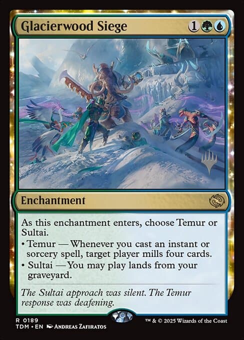 Glacierwood Siege from Tarkir: Dragonstorm Promos (Rare)