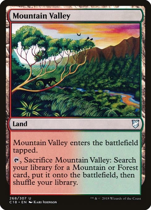 Mountain Valley from Commander 2018 (Uncommon)