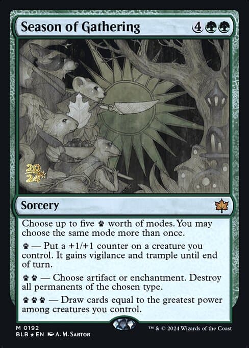 Season of Gathering from Bloomburrow Promos (Mythic)