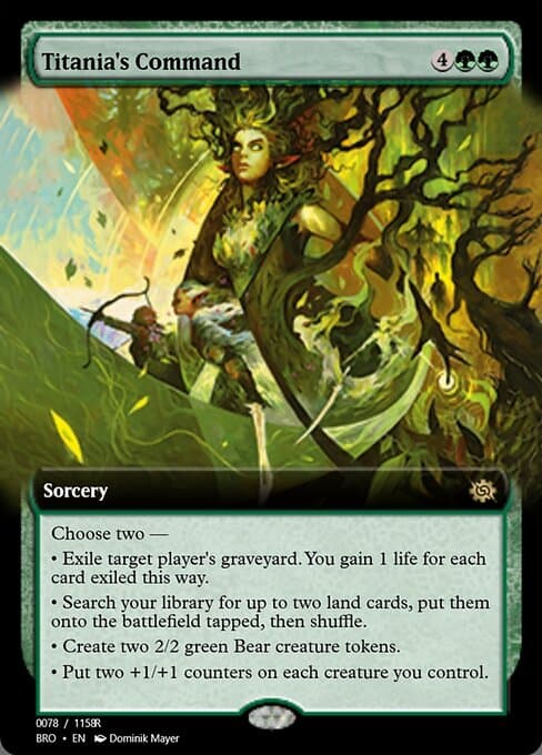 Titania's Command from Magic Online Promos (Rare)