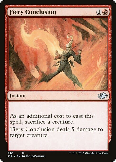 Fiery Conclusion from Jumpstart 2022 (Uncommon)