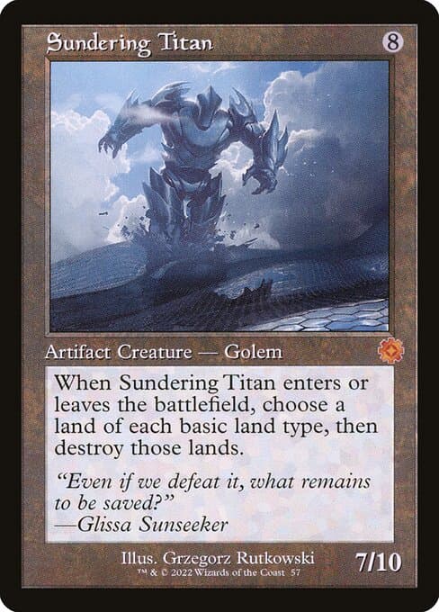 Sundering Titan from The Brothers' War Retro Artifacts (Mythic)