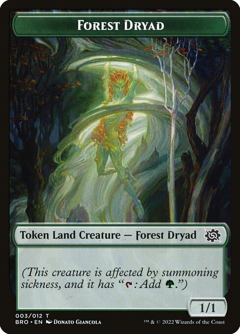 Forest Dryad from The Brothers' War Tokens (Common)