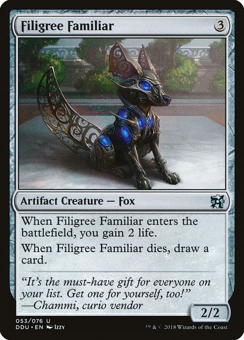 Filigree Familiar from Duel Decks: Elves vs. Inventors (Uncommon)