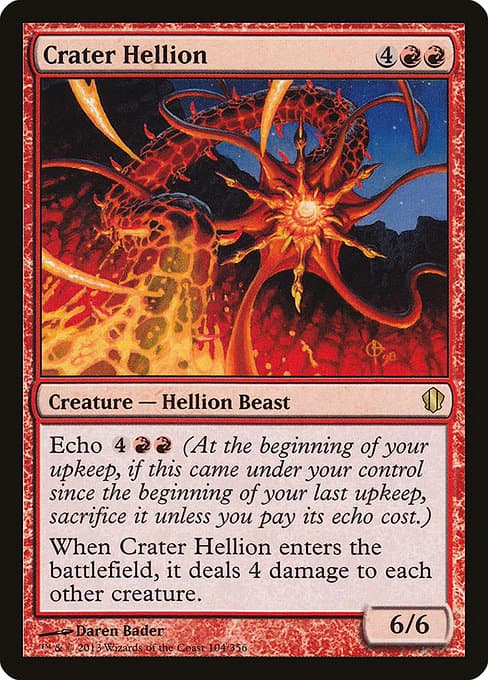 Crater Hellion from Commander 2013 (Rare)