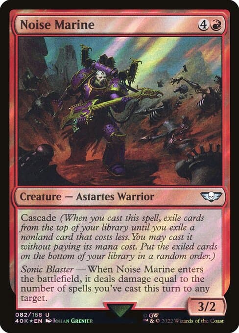 Noise Marine from Warhammer 40,000 Commander (Uncommon)