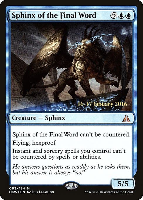 Sphinx of the Final Word (Mythic)