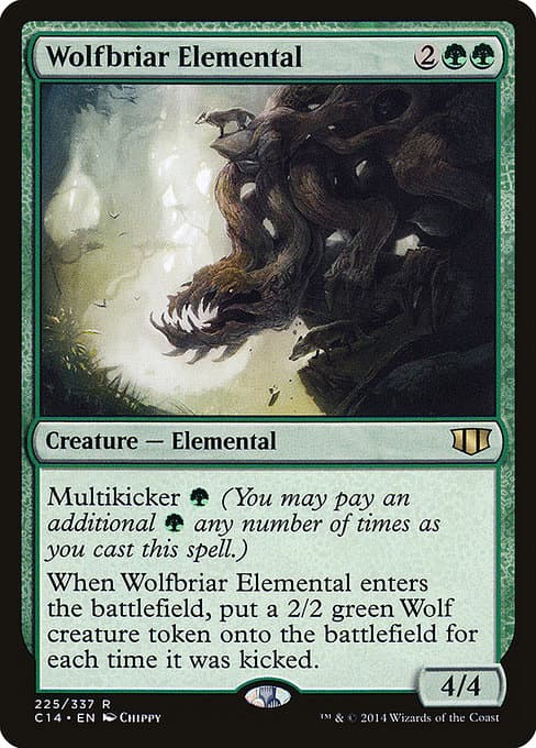 Wolfbriar Elemental from Commander 2014 (Rare)