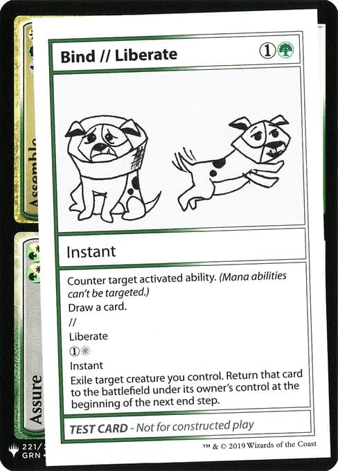 Bind // Liberate from Mystery Booster Playtest Cards 2019 (Rare)