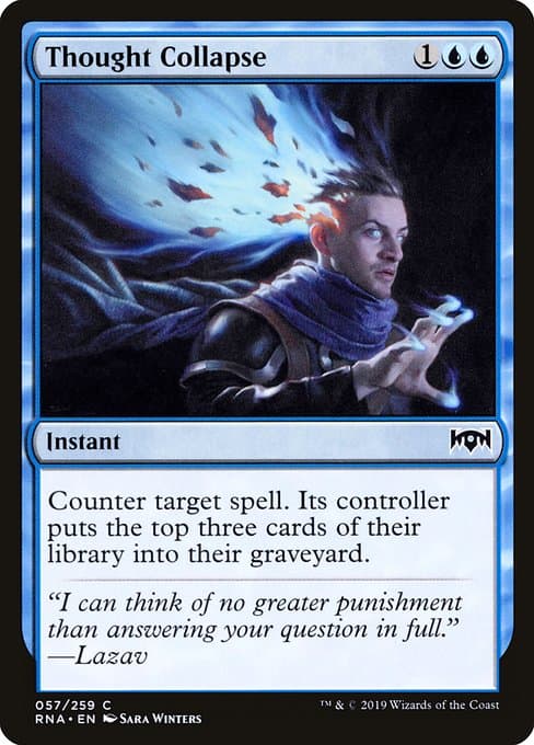 Thought Collapse from Ravnica Allegiance (Common)