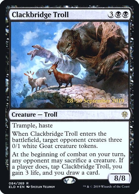 Clackbridge Troll from Throne of Eldraine Promos (Rare)