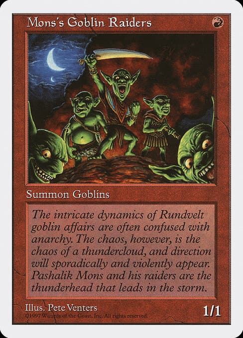 Mons's Goblin Raiders from Fifth Edition (Common)