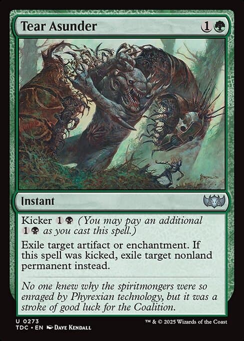 Tear Asunder from Tarkir: Dragonstorm Commander (Uncommon)