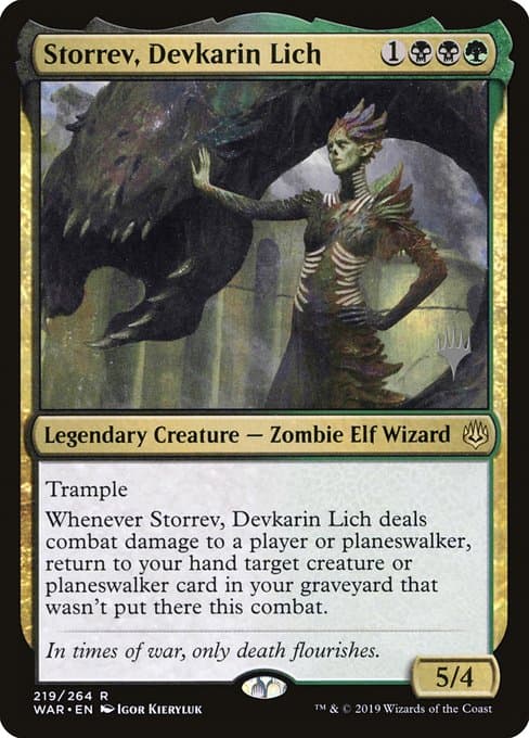 Storrev, Devkarin Lich from War of the Spark Promos (Rare)