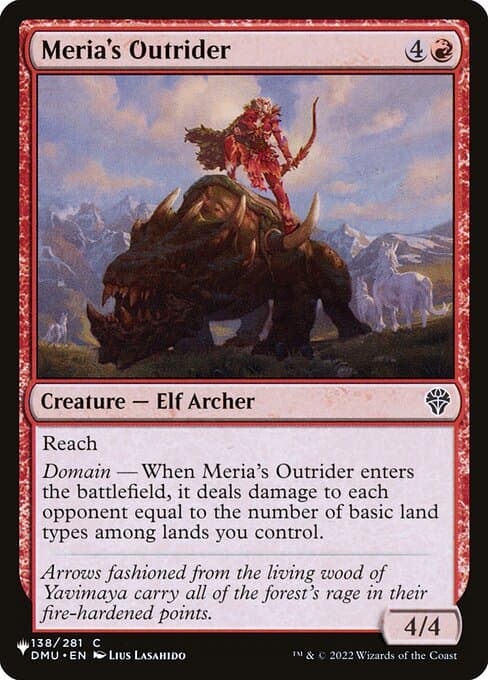Meria's Outrider from The List (Common)