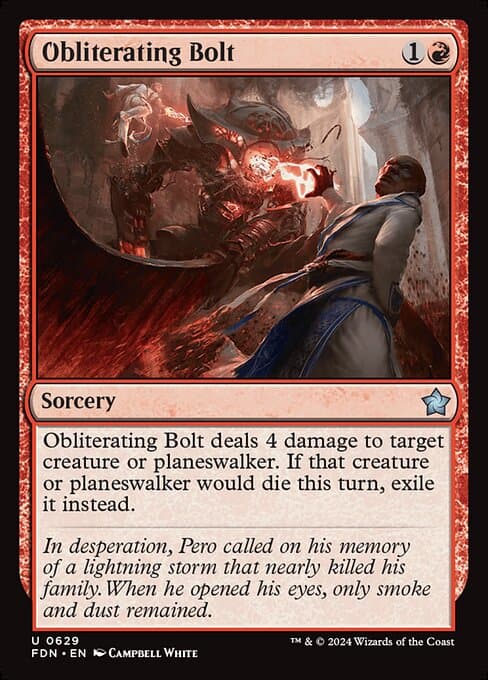 Obliterating Bolt from Foundations (Uncommon)
