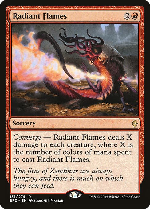 Radiant Flames from Battle for Zendikar (Rare)