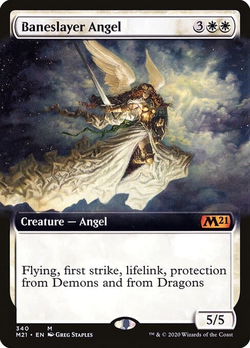 Baneslayer Angel from Core Set 2021 (Mythic)