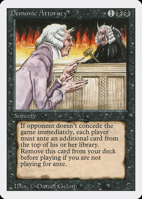 Demonic Attorney from Revised Edition (Rare)