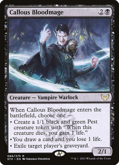 Callous Bloodmage from Strixhaven: School of Mages (Rare)