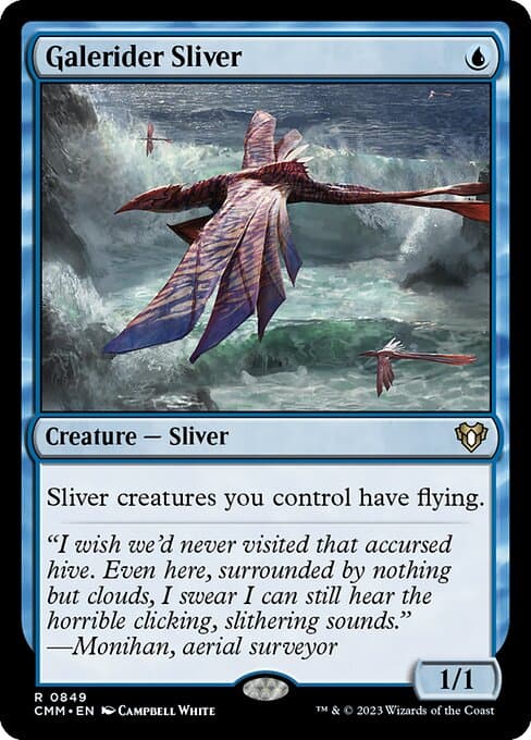 Galerider Sliver from Commander Masters (Rare)