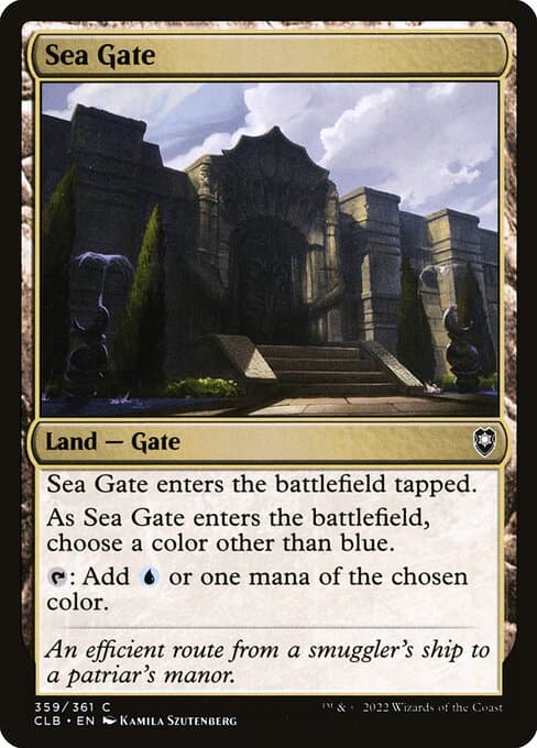 Sea Gate from Commander Legends: Battle for Baldur's Gate (Common)
