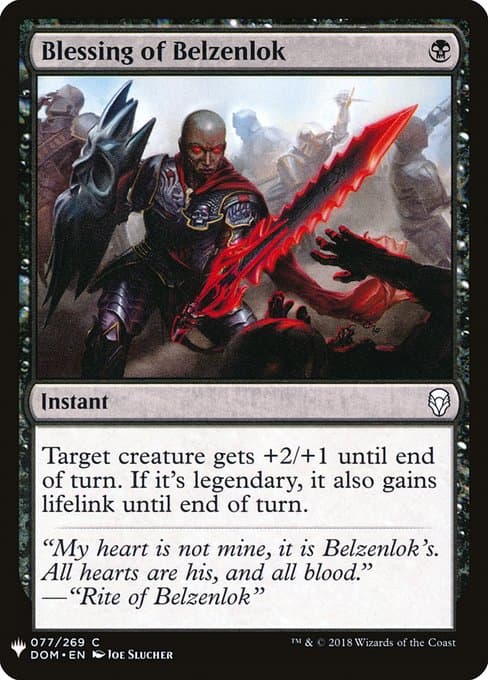 Blessing of Belzenlok from The List (Common)